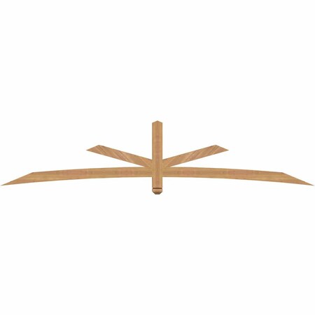 Ekena Millwork Alberta Smooth Timber Gable Bracket, Western Red Cedar, 108"W x 22"H x 3 1/2"D x 3 1/2"F, 5/12 Pitch GBW108X22X0404ALB00SWR